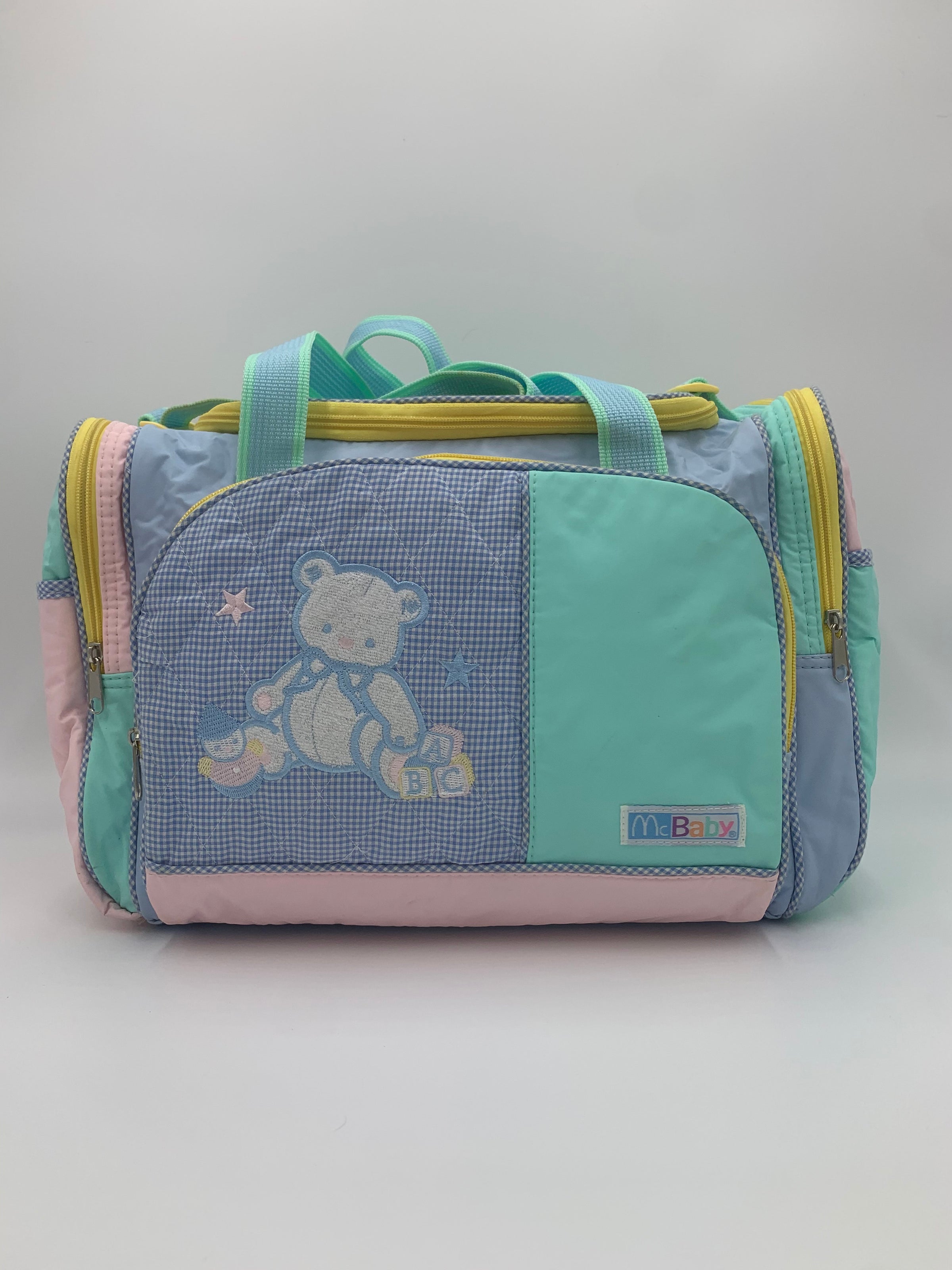 McBaby Pastel Pink with Bear Duffle Bag | ABdlr