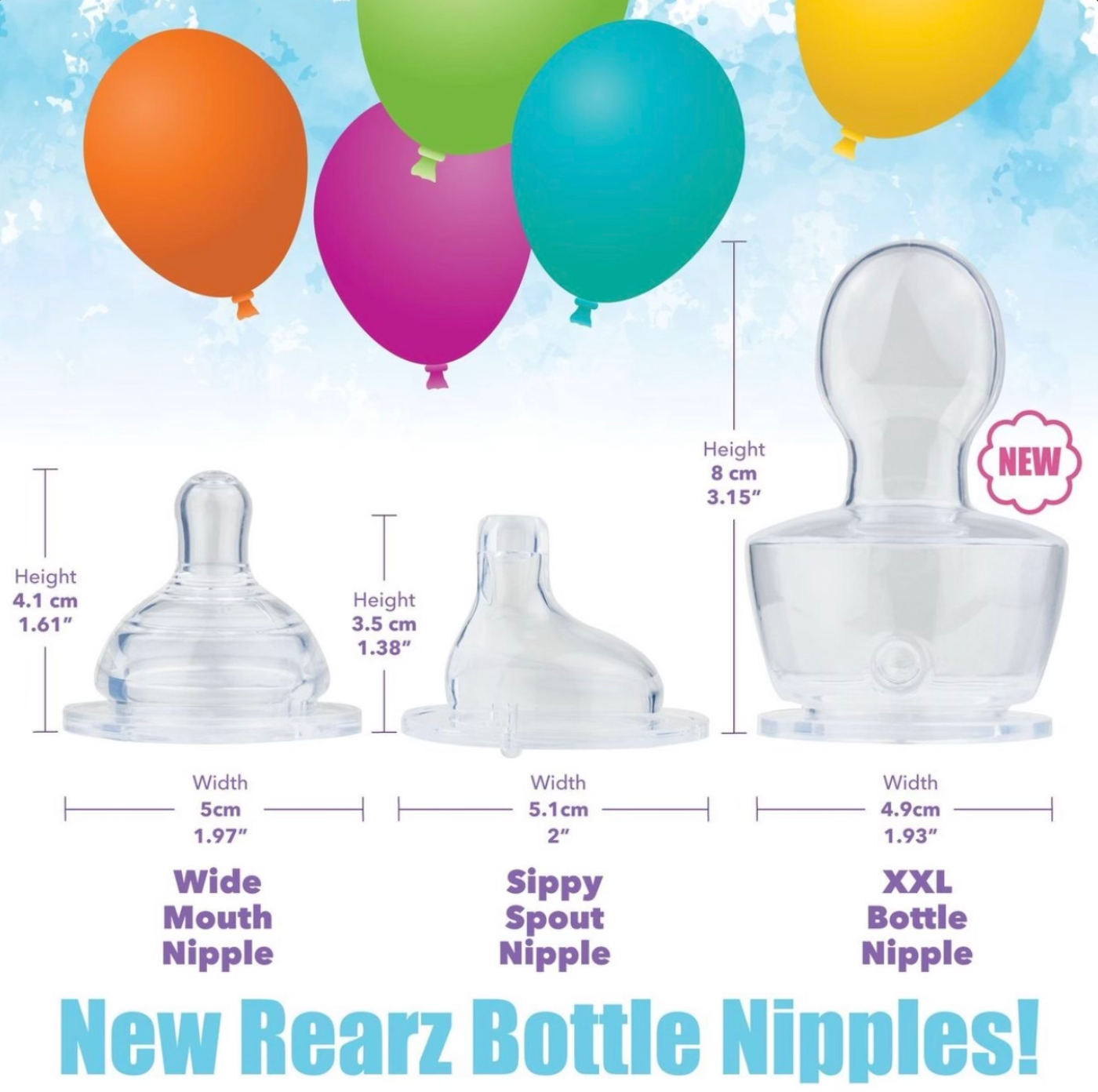 Adult Bottle Silicone Nipples - ABDL Bottle Teats