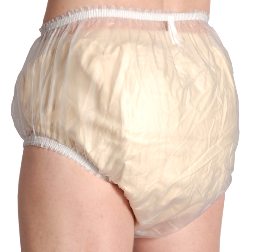NEW Adult Frosted 100% PVC Plastic Pants Diaper Cover L, XL or XXL